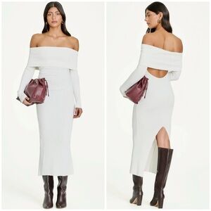 Studio Amelia Ravine rib midi dress